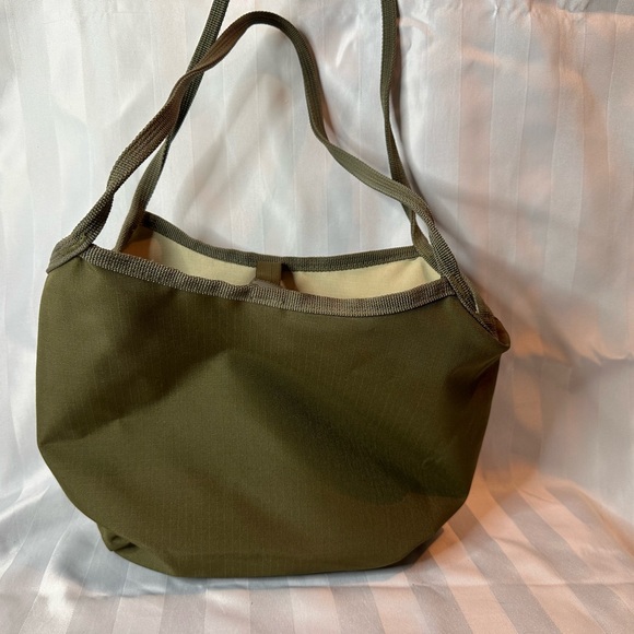 Cute Olive Green/Cream Reversible Roots Bag - Picture 2 of 10